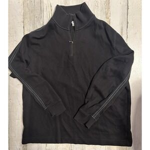 Calvin Klein Black Quarter Zip Sweater Large